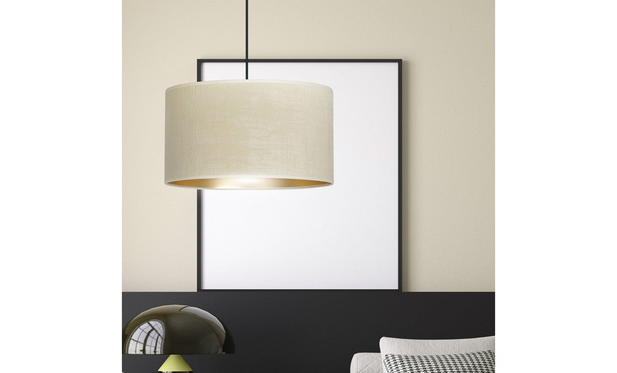 Lampada a Sospensione Hilde, Bianco, Acciaio, 35x100x35 cm, EPIKASA