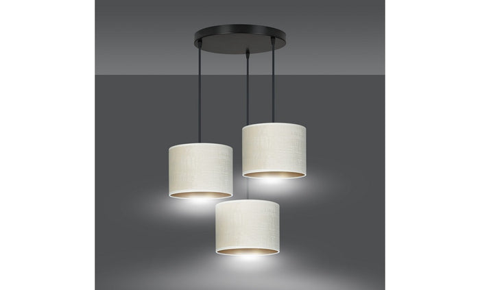 Lampada a Sospensione Hilde, Bianco, Acciaio, 42x100x50 cm, EPIKASA