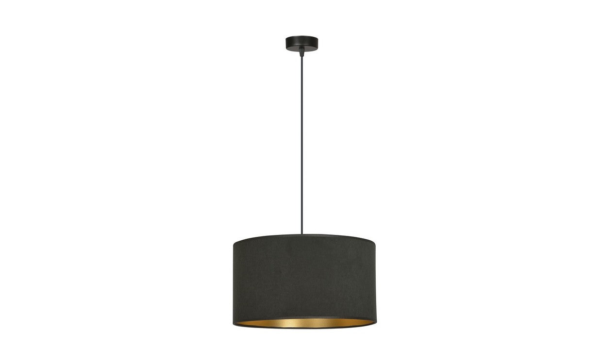 Lampada a Sospensione Hilde, Nero, Acciaio, 35x100x35 cm, EPIKASA