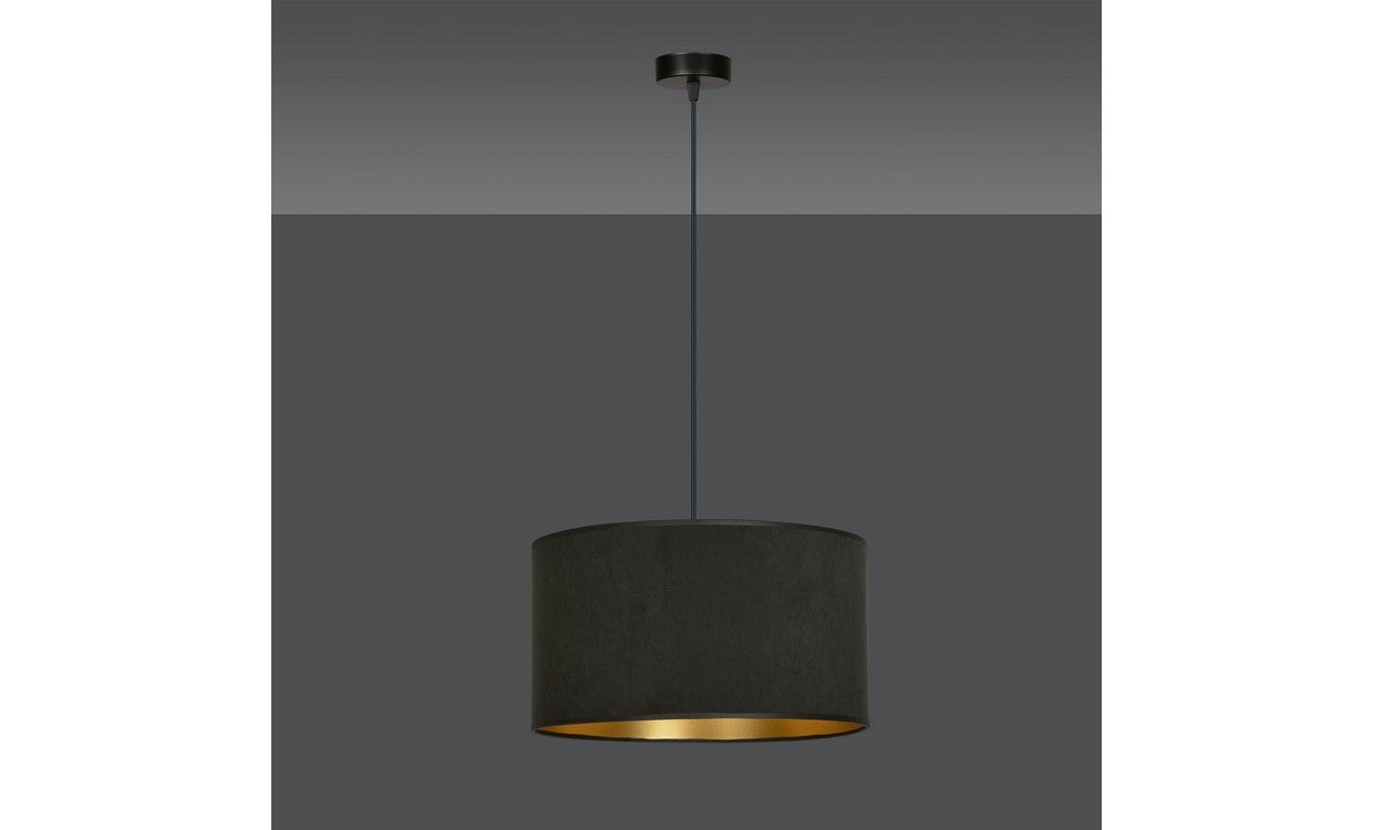 Lampada a Sospensione Hilde, Nero, Acciaio, 35x100x35 cm, EPIKASA