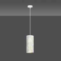 Lampada a Sospensione Karli, Bianco, Acciaio, 10x100x6 cm, EPIKASA