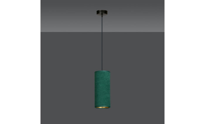 Lampada a Sospensione Bente, Verde, Acciaio, 10x100x6 cm, EPIKASA