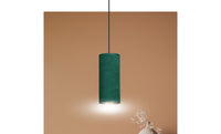 Lampada a Sospensione Bente, Verde, Acciaio, 10x100x6 cm, EPIKASA