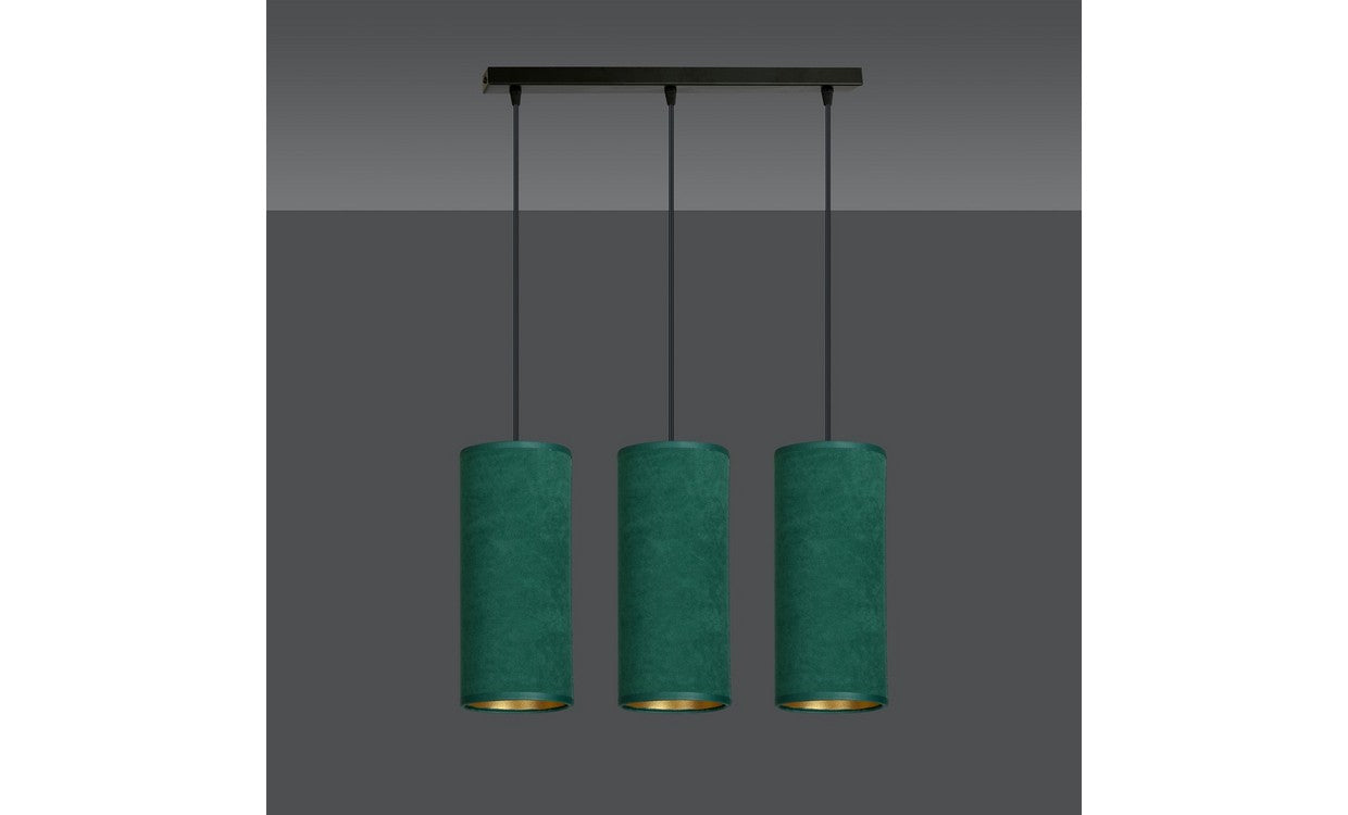 Lampada a Sospensione Bente, Verde, Acciaio, 50x100x6 cm, EPIKASA