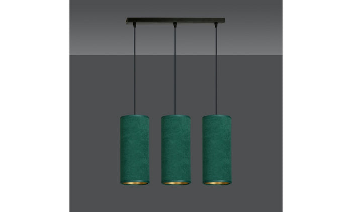 Lampada a Sospensione Bente, Verde, Acciaio, 50x100x6 cm, EPIKASA