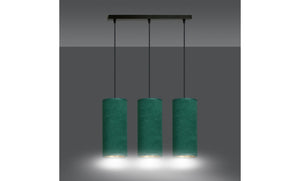 Lampada a Sospensione Bente, Verde, Acciaio, 50x100x6 cm, EPIKASA