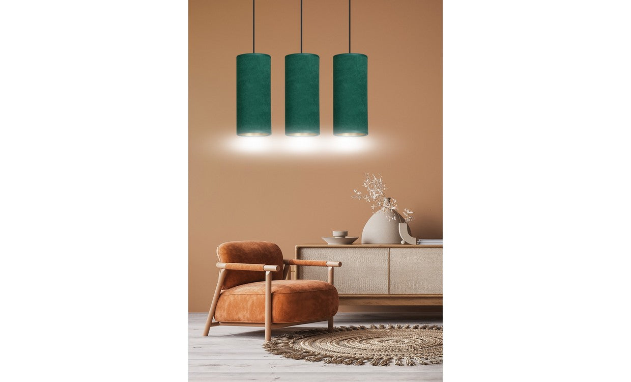 Lampada a Sospensione Bente, Verde, Acciaio, 50x100x6 cm, EPIKASA