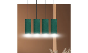 Lampada a Sospensione Bente, Verde, Acciaio, 65x100x6 cm, EPIKASA