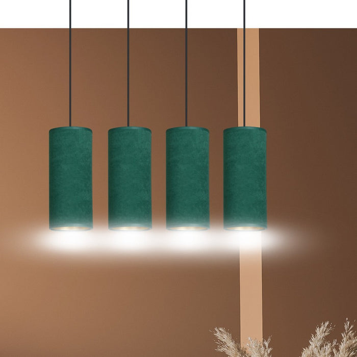 Lampada a Sospensione Bente, Verde, Acciaio, 65x100x6 cm, EPIKASA