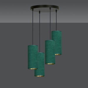 Lampada a Sospensione Bente, Verde, Acciaio, 35x100x22 cm, EPIKASA