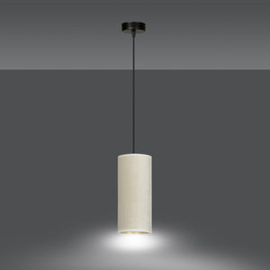 Lampada a Sospensione Bente, Bianco, Acciaio, 10x100x6 cm, EPIKASA