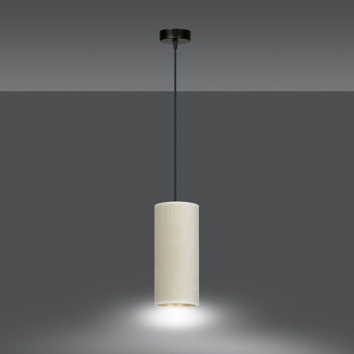 Lampada a Sospensione Bente, Bianco, Acciaio, 10x100x6 cm, EPIKASA