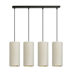 Lampada a Sospensione Bente, Bianco, Acciaio, 65x100x6 cm, EPIKASA