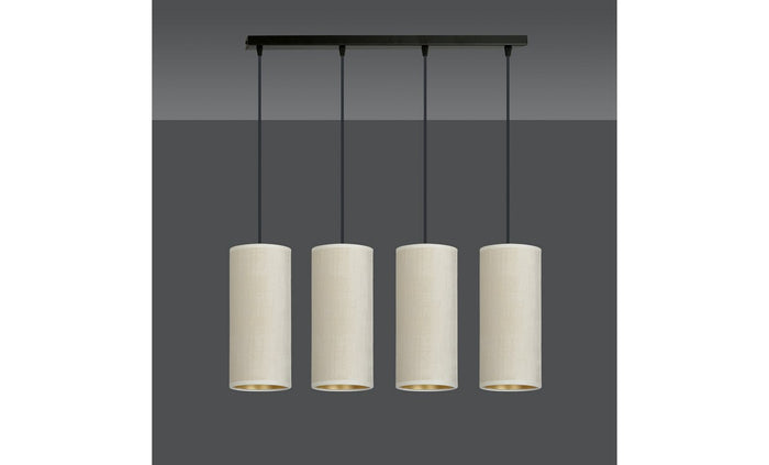 Lampada a Sospensione Bente, Bianco, Acciaio, 65x100x6 cm, EPIKASA