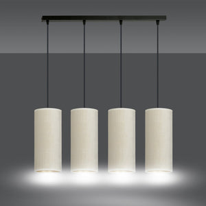 Lampada a Sospensione Bente, Bianco, Acciaio, 65x100x6 cm, EPIKASA