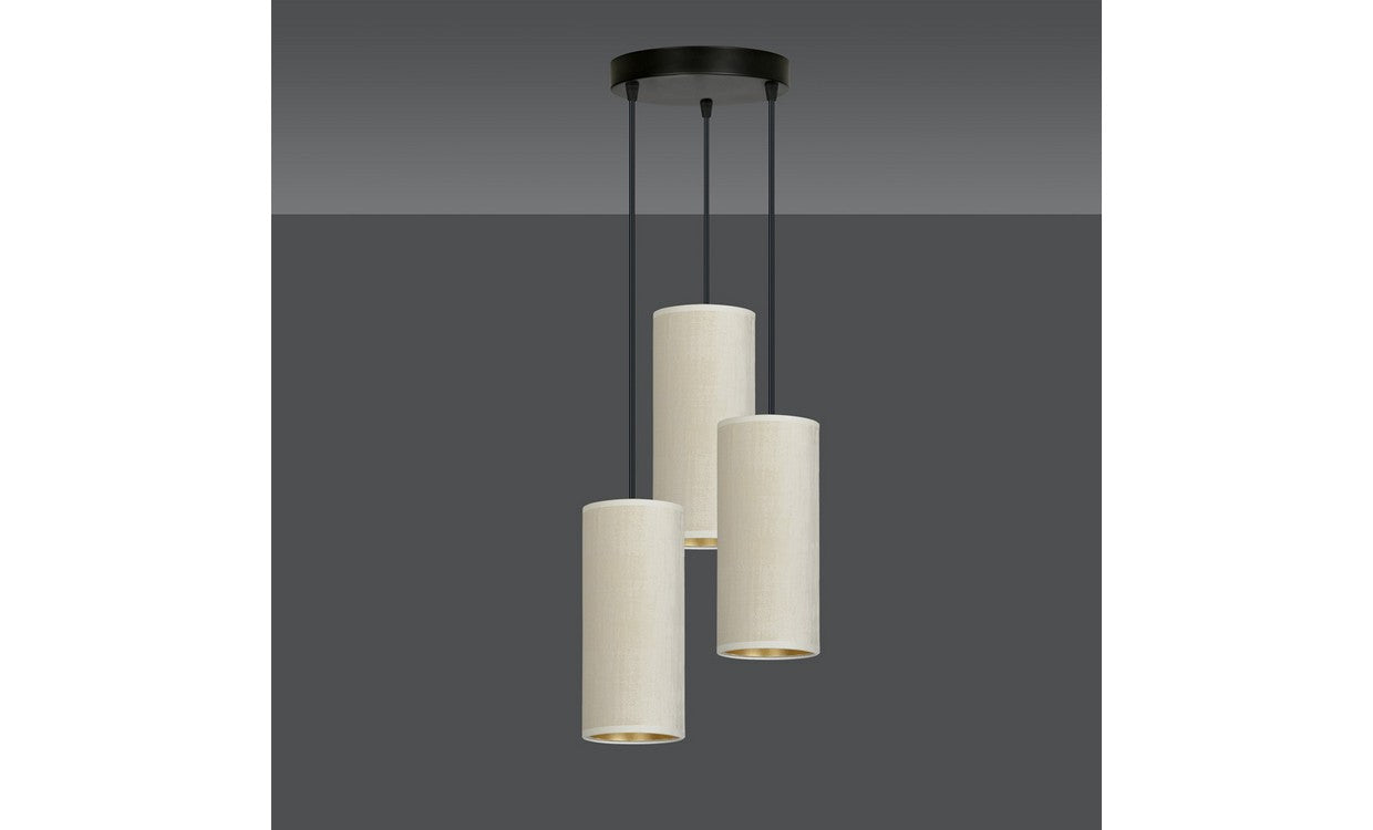 Lampada a Sospensione Bente, Bianco, Acciaio, 35x100x22 cm, EPIKASA