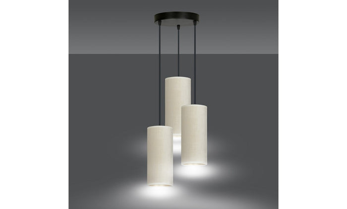 Lampada a Sospensione Bente, Bianco, Acciaio, 35x100x22 cm, EPIKASA