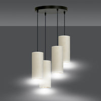 Lampada a Sospensione Bente, Bianco, Acciaio, 35x100x22 cm, EPIKASA