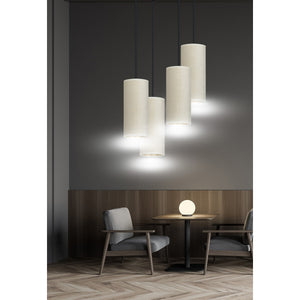 Lampada a Sospensione Bente, Bianco, Acciaio, 35x100x22 cm, EPIKASA