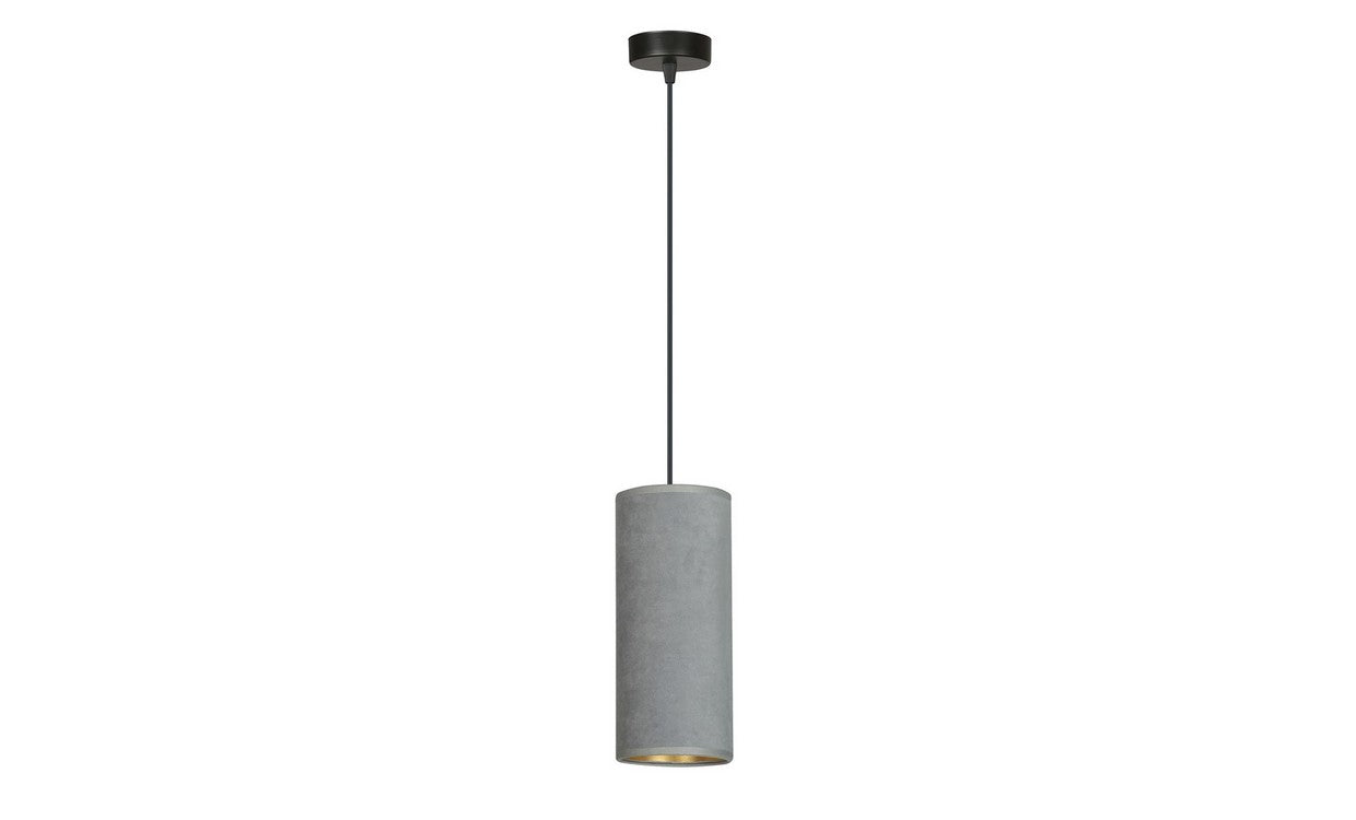 Lampada a Sospensione Bente, Grigio, Acciaio, 10x100x6 cm, EPIKASA