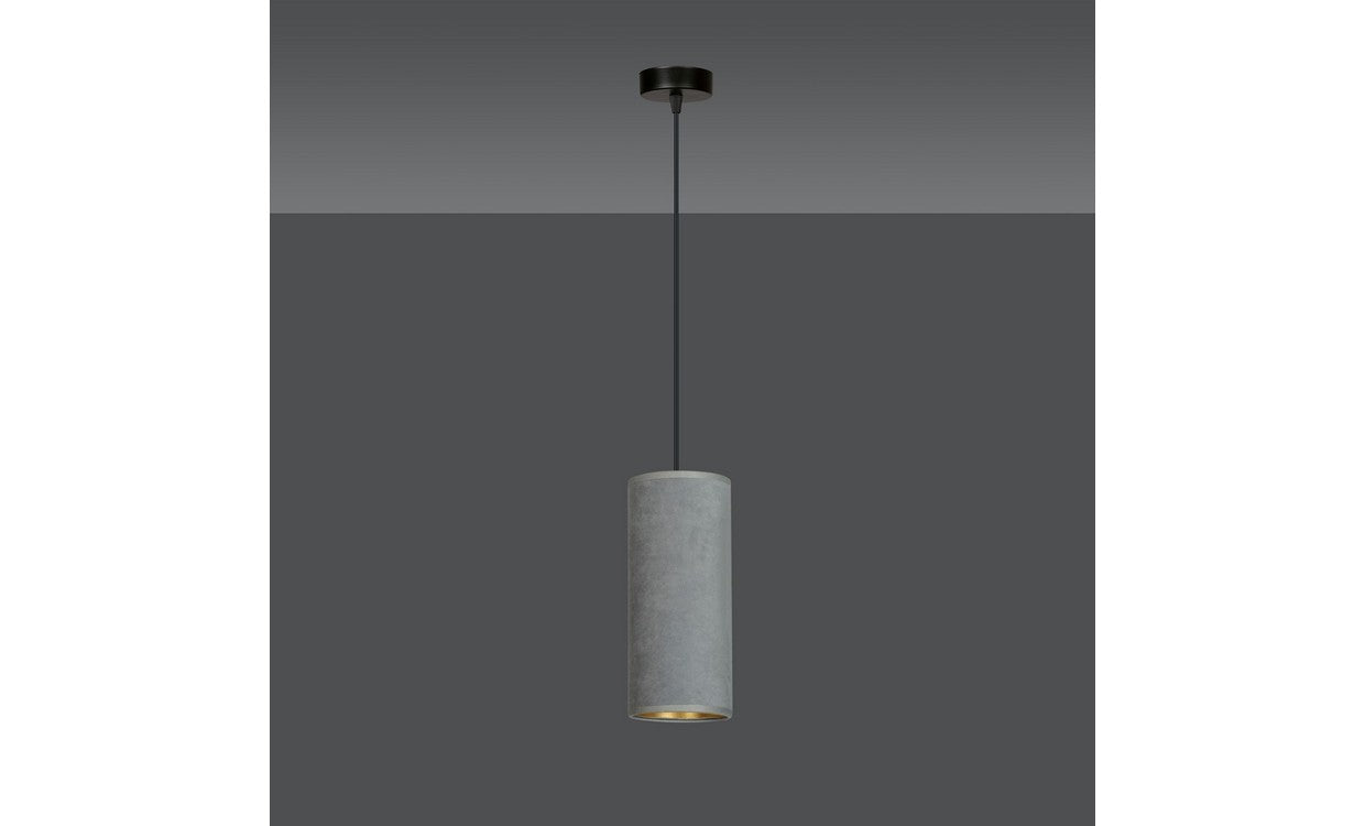 Lampada a Sospensione Bente, Grigio, Acciaio, 10x100x6 cm, EPIKASA