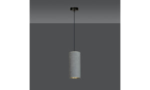 Lampada a Sospensione Bente, Grigio, Acciaio, 10x100x6 cm, EPIKASA