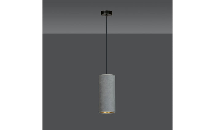 Lampada a Sospensione Bente, Grigio, Acciaio, 10x100x6 cm, EPIKASA