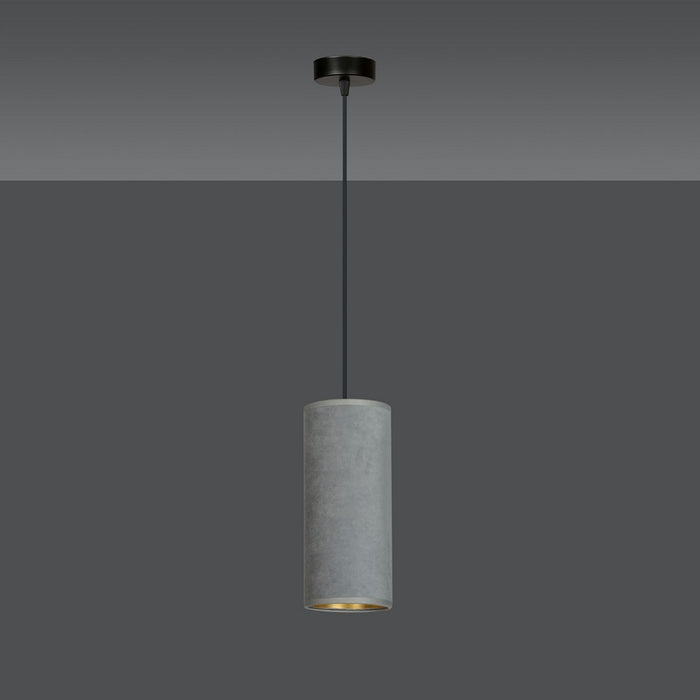 Lampada a Sospensione Bente, Grigio, Acciaio, 10x100x6 cm, EPIKASA