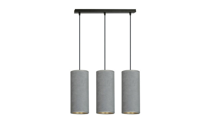 Lampada a Sospensione Bente, Grigio, Acciaio, 50x100x6 cm, EPIKASA