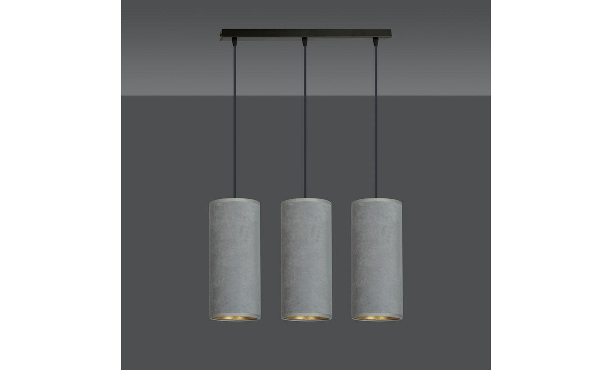 Lampada a Sospensione Bente, Grigio, Acciaio, 50x100x6 cm, EPIKASA