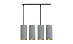 Lampada a Sospensione Bente, Grigio, Acciaio, 65x100x6 cm, EPIKASA