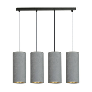 Lampada a Sospensione Bente, Grigio, Acciaio, 65x100x6 cm, EPIKASA