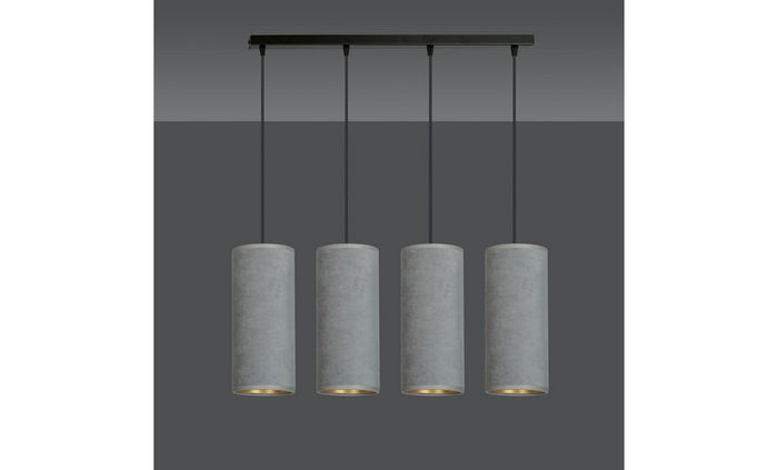 Lampada a Sospensione Bente, Grigio, Acciaio, 65x100x6 cm, EPIKASA