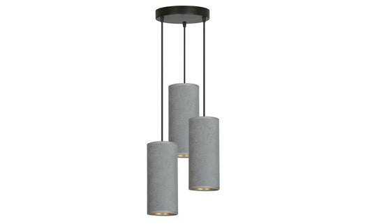 Lampada a Sospensione Bente, Grigio, Acciaio, 35x100x22 cm, EPIKASA