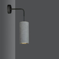 Lampada a Parete Bente, Grigio, Acciaio, 10x40x18 cm, EPIKASA