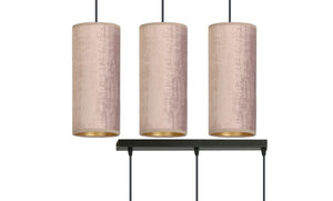 Lampada a Sospensione Bente, Rosa, Acciaio, 50x100x6 cm, EPIKASA