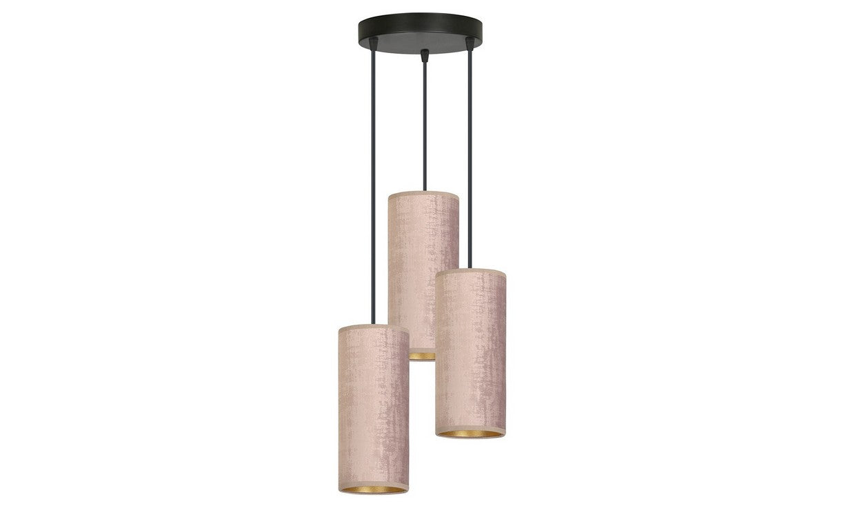 Lampada a Sospensione Bente, Rosa, Acciaio, 35x100x22 cm, EPIKASA