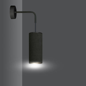 Lampada a Parete Bente, Nero, Acciaio, 10x40x18 cm, EPIKASA