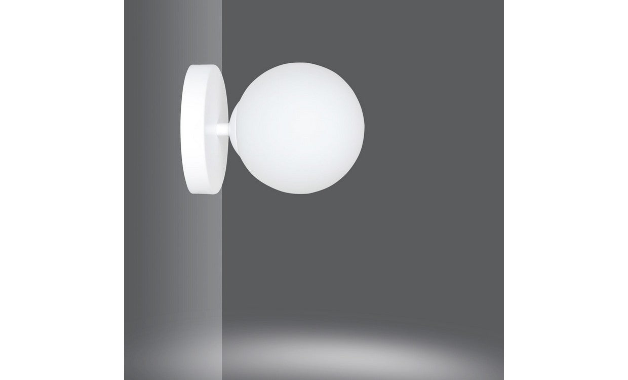 Lampada a Parete Kalf, Bianco, Acciaio, 15x15x18 cm, EPIKASA
