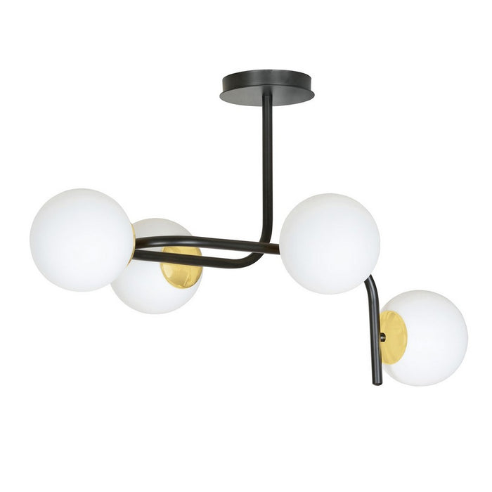 Lampada a Soffitto Ragnar, Nero, Acciaio, 72x84x40 cm, EPIKASA