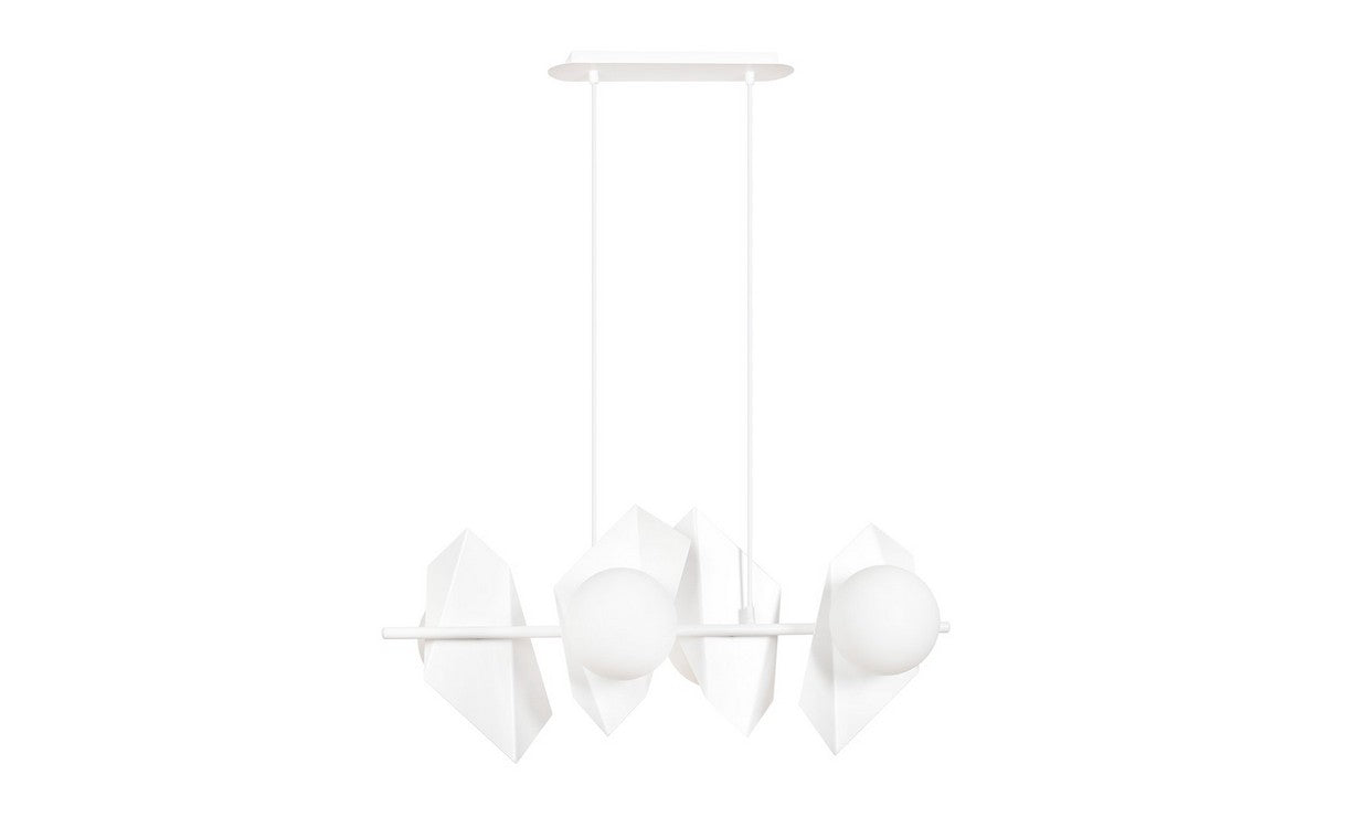 Lampada a Sospensione Drifton, Bianco, Acciaio, 90x100x30 cm, EPIKASA