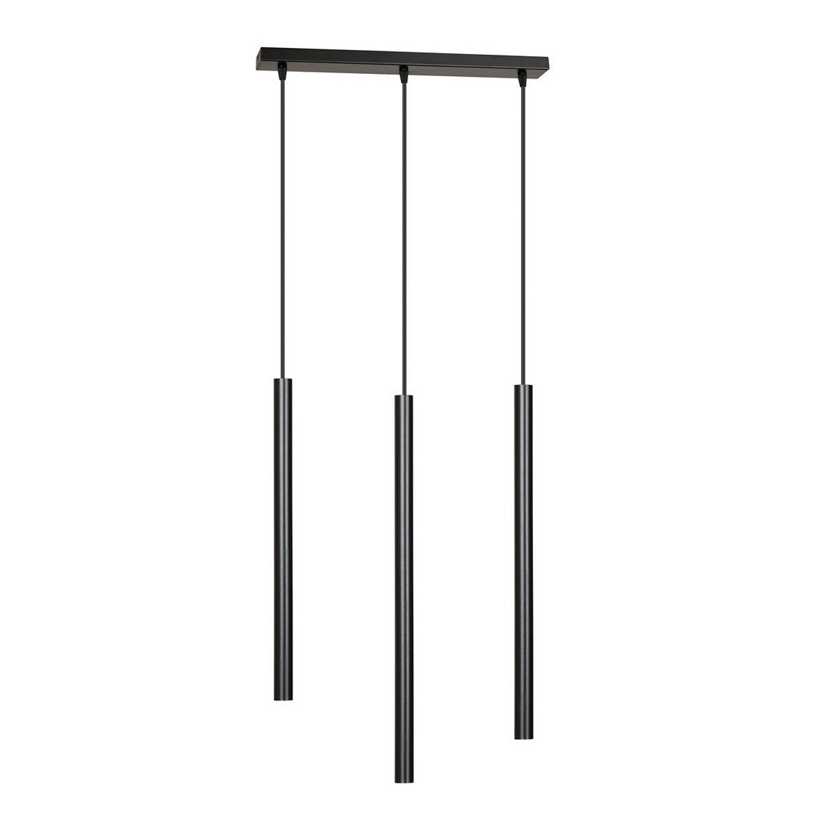 Lampada a Sospensione Selter, Nero, Acciaio, 45x120x6 cm, EPIKASA