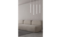 Lampada a Sospensione Selter, Bianco, Acciaio, 60x120x6 cm, EPIKASA