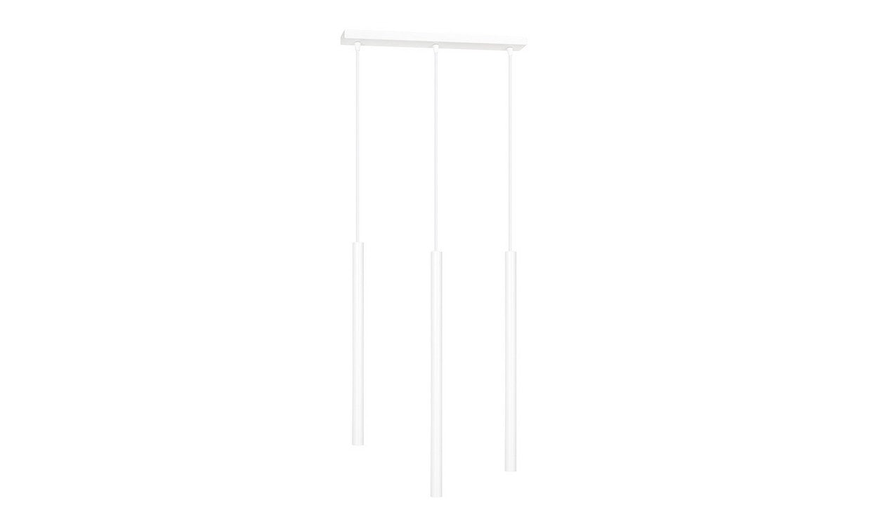 Lampada a Sospensione Selter, Bianco, Acciaio, 45x120x6 cm, EPIKASA