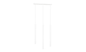 Lampada a Sospensione Selter, Bianco, Acciaio, 45x120x6 cm, EPIKASA