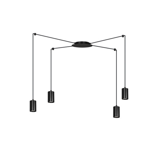 Lampada a Sospensione Traker, Nero, Acciaio, 300x300x14 cm, EPIKASA