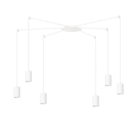 Lampada a Sospensione Traker, Bianco, Acciaio, 300x300x14 cm, EPIKASA