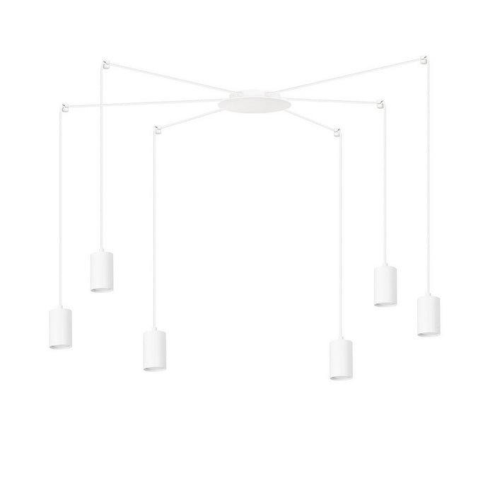 Lampada a Sospensione Traker, Bianco, Acciaio, 300x300x14 cm, EPIKASA