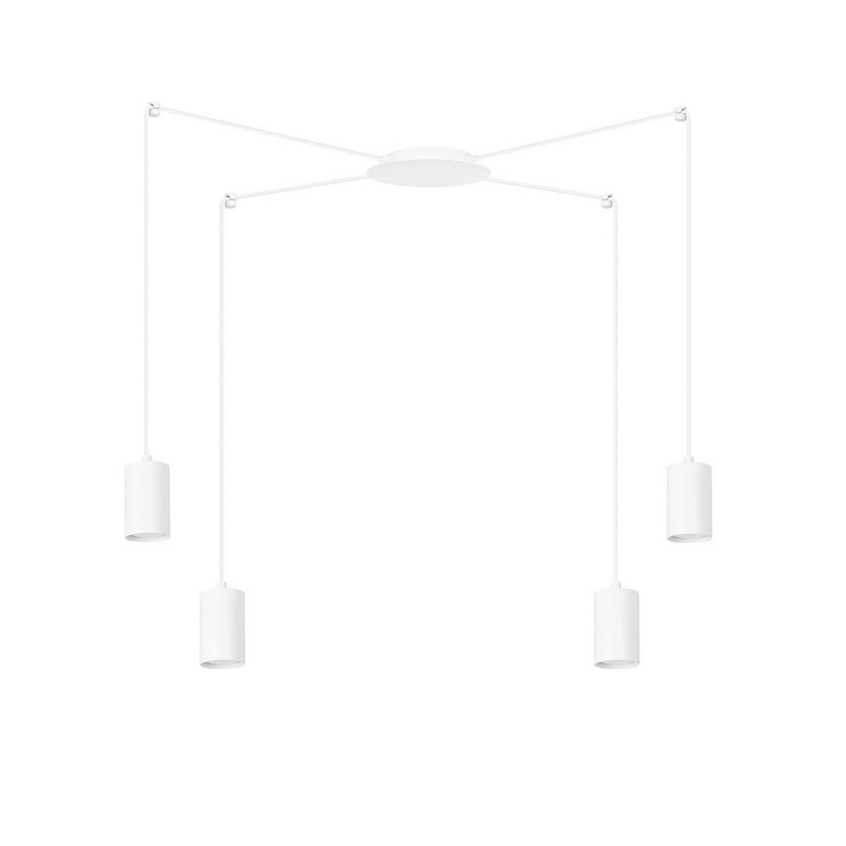 Lampada a Sospensione Traker, Bianco, Acciaio, 300x300x14 cm, EPIKASA