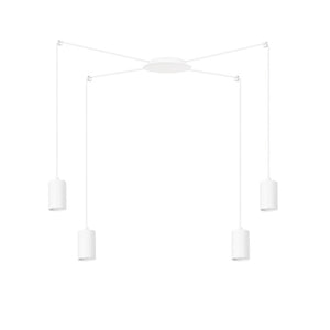 Lampada a Sospensione Traker, Bianco, Acciaio, 300x300x14 cm, EPIKASA